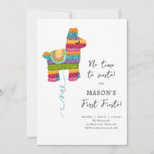 Invitation Fiesta et Fun Piñata Llama Boy Premier anniversair (Devant)