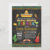 Invitation Fiesta Fête des mariées mexicaine Chalk (Devant)