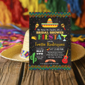 Invitation Fiesta Fête des mariées mexicaine Chalk