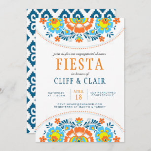 Invitation Fiesta Fiançailles Shower