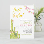 Invitation Fiesta First Birthday (Debout devant)