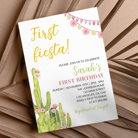 Invitation Fiesta First Birthday