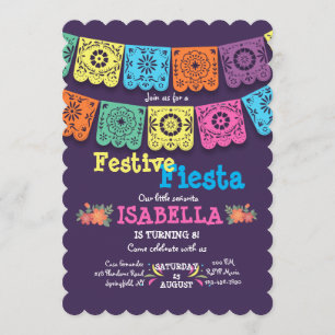 Invitation Fiesta Flags