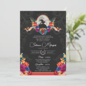 Invitation Fiesta Fleurs Lumineuses Beau Ranch Quinceañera (Debout devant)