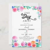 Invitation Fiesta | Fleurs mexicaines | Dîner de répétition (Devant)