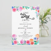 Invitation Fiesta | Fleurs mexicaines | Dîner de répétition (Debout devant)