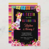 Invitation Fiesta Floral 1er anniversaire