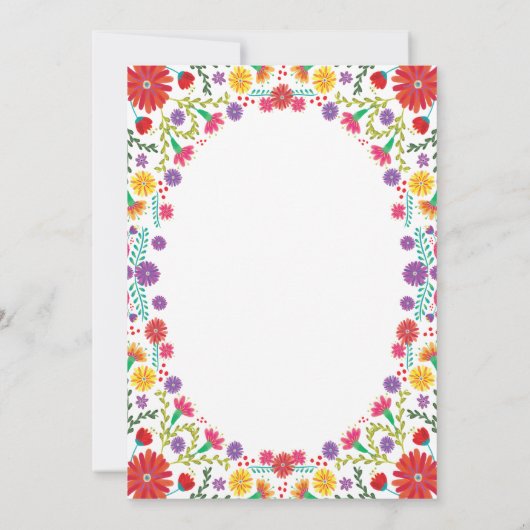 Invitation Fiesta Floral Bridal (Dos)