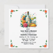 Invitation Fiesta Floral Taco à propos d'une douche à deux (Devant)