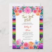 Invitation Fiesta Floral Taco sur l'amour COUPLES DOUCHE (Devant)