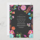 Invitation Fiesta florale d'aquarelle Fête de la vie (Devant)