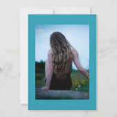 Invitation Fiesta florale d'aquarelle Fête de la vie (Dos)