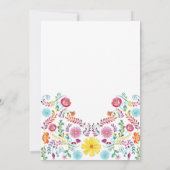 Invitation Fiesta Florale mexicaine de Quinceanera (Dos)