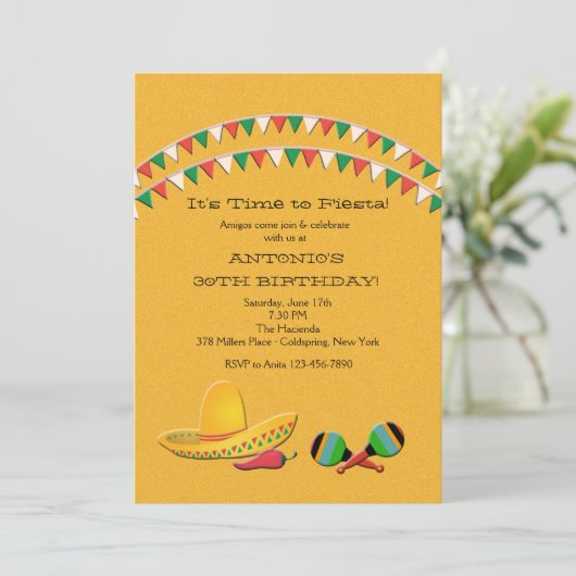 Invitation Fiesta Fun (Debout devant)