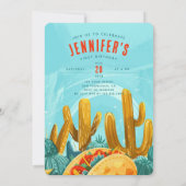 Invitation Fiesta Fun - 'Taco 'Bout One' Premier anniversaire (Dos)