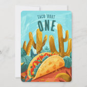 Invitation Fiesta Fun - 'Taco 'Bout One' Premier anniversaire (Devant)