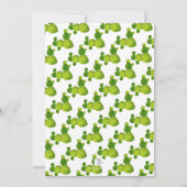 Invitation Fiesta Gold et Baby shower vert (Dos)