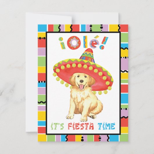 Invitation Fiesta Golden (Devant)
