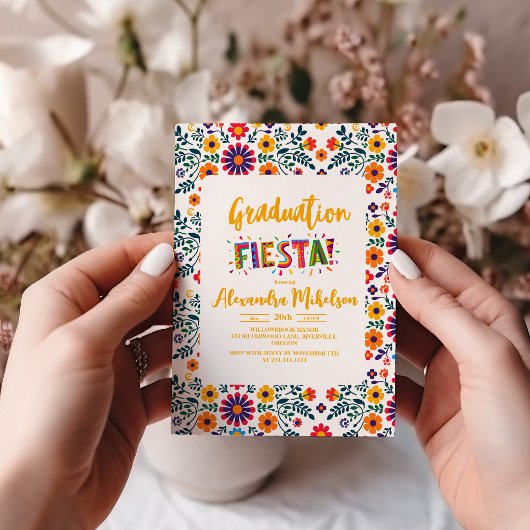 Invitation Fiesta Graduation Mexicaine