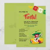 Invitation Fiesta Homme Pimenton (Devant / Derrière)