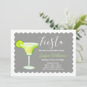 Invitation fiesta, jour margarita, douche nuptiale, invitatio (Debout devant)