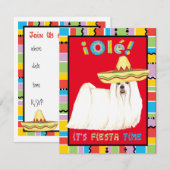 Invitation Fiesta Maltese (Devant / Derrière)