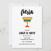 Invitation Fiesta Margarita Cinco de Mayo  (Devant)