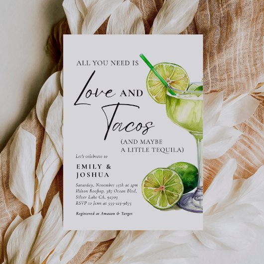 Invitation Fiesta Margarita Couples Douche