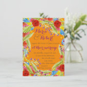 Invitation Fiesta Mariage Tangerine (Debout devant)