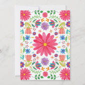 Invitation Fiesta Mexicaine Aquarelle Florale Anniversaire (Dos)