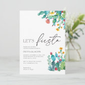 Invitation Fiesta Mexicaine Couples Douche (Debout devant)