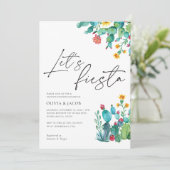 Invitation Fiesta Mexicaine Couples Douche (Debout devant)