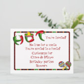 Invitation Fiesta mexicaine de poivre de piment (Debout devant)