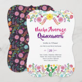 Invitation FIESTA mexicaine POUR TOUT ÉVÉNEMENT Ar (Devant / Derrière)