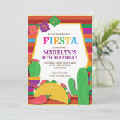 Invitation Fiesta Mexicaine Sud-Ouest Taco Anniversaire (Debout devant)