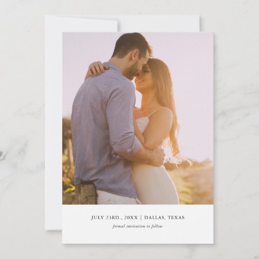 Invitation Fiesta mexicaine Thème Enregistrer la date avec ph (Dos)