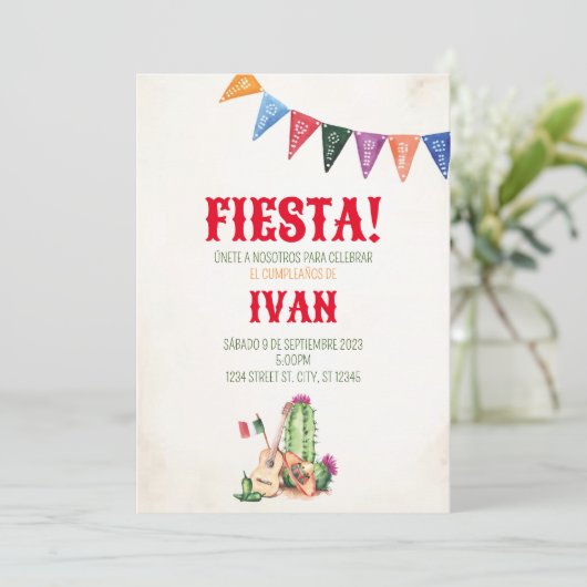 INVITATION FIESTA MEXICANA (Debout devant)