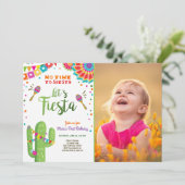 Invitation Fiesta Mexique Anniversaire Cactus (Debout devant)