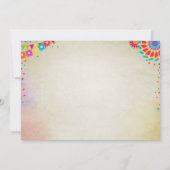 Invitation Fiesta Mexique Anniversaire Cactus (Dos)