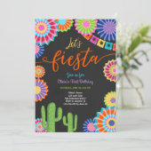 Invitation Fiesta Mexique Anniversaire Cactus (Debout devant)