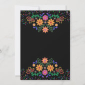 Invitation Fiesta moderne et Cactus Couples colorés douche I (Dos)