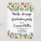 Invitation Fiesta Nacho Graduation moyenne (Devant / Derrière)