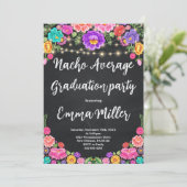 Invitation Fiesta Nacho Moyenne de la fête de graduation (Debout devant)