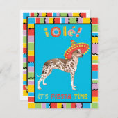 Invitation Fiesta Orchidée inca péruvienne (Devant / Derrière)