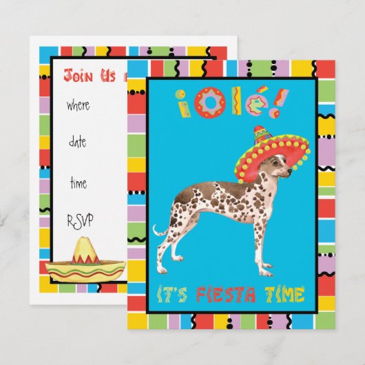 Invitation Fiesta Orchidée inca péruvienne (Devant / Derrière)