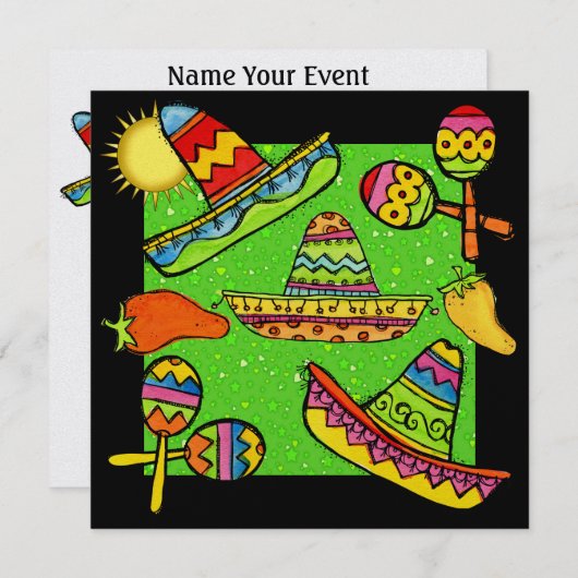 Invitation Fiesta Partido - SRF (Devant / Derrière)