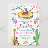 Invitation Fiesta Pas le temps de Siesta mexicaine Anniversai (Devant)