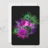 Invitation Fiesta Peacock Peony Seras-Tu Ma Femme D'Accueil (Dos)