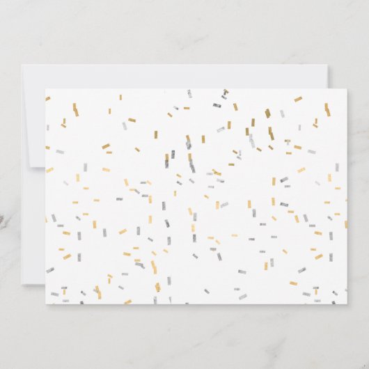 Invitation Fiesta Piñata Faux Gold Foil Anniversaire adulte (Dos)