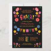 Invitation Fiesta Quinceañera mexicaine (Devant)